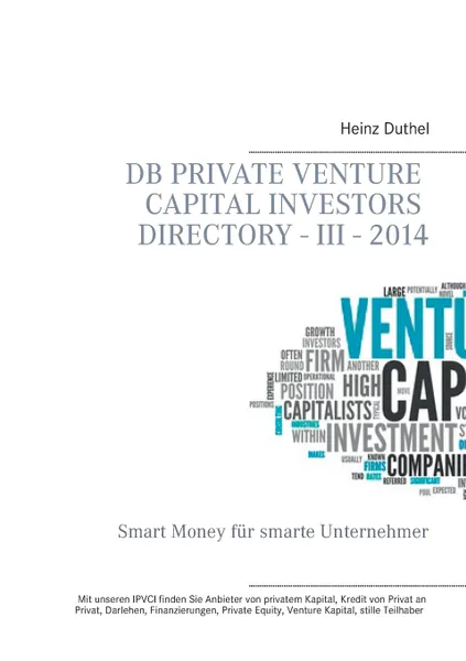 Обложка книги DB Private Venture Capital Investors Directory - III - 2014, Heinz Duthel