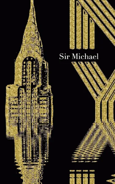 Обложка книги ICONIC Gold Chrysler Building sir Michael  Drawing Journal, Sir Michael Huhn