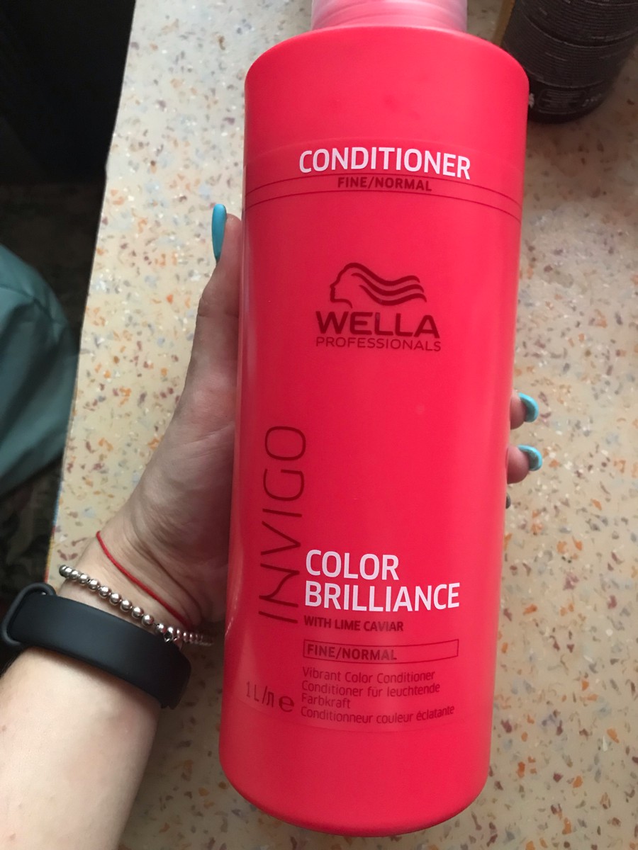 Wella brilliance бальзам для окрашенных нормальных и тонких волос 1000 мл