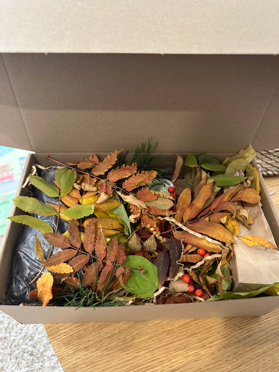 Покупали набор на подарок, на вкус оценить не можем. Переложили в другую коробку, украсили осенней листвой (поэтому на фото баночки почти не видно, но они там есть). Получатель был в восторге, особенно ему понравилась ложечка с зажимом для чая. В качестве подарка идеальное решение)