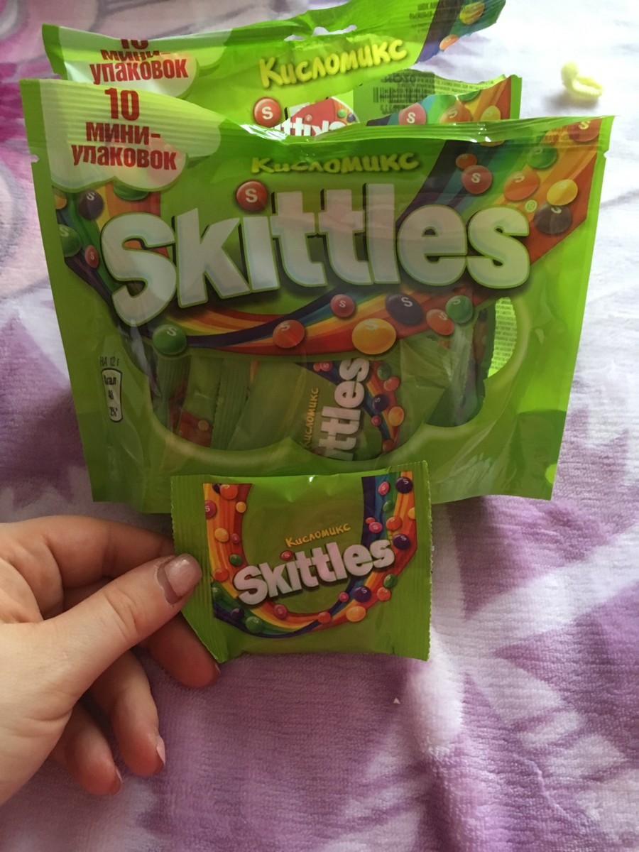 драже skittles кисломикс