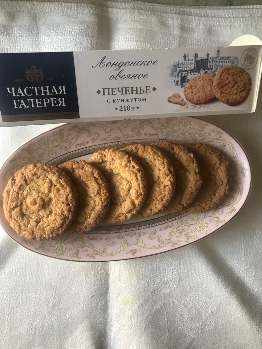 Печенье частная галерея лондонское овсяное с кунжутом, 210 г