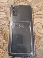 Чехол силиконовый прозрачный на Samsung A03s / на Самсунг А03с с защитой камеры, углов и отделением для карт #7, Сергей Щ.
