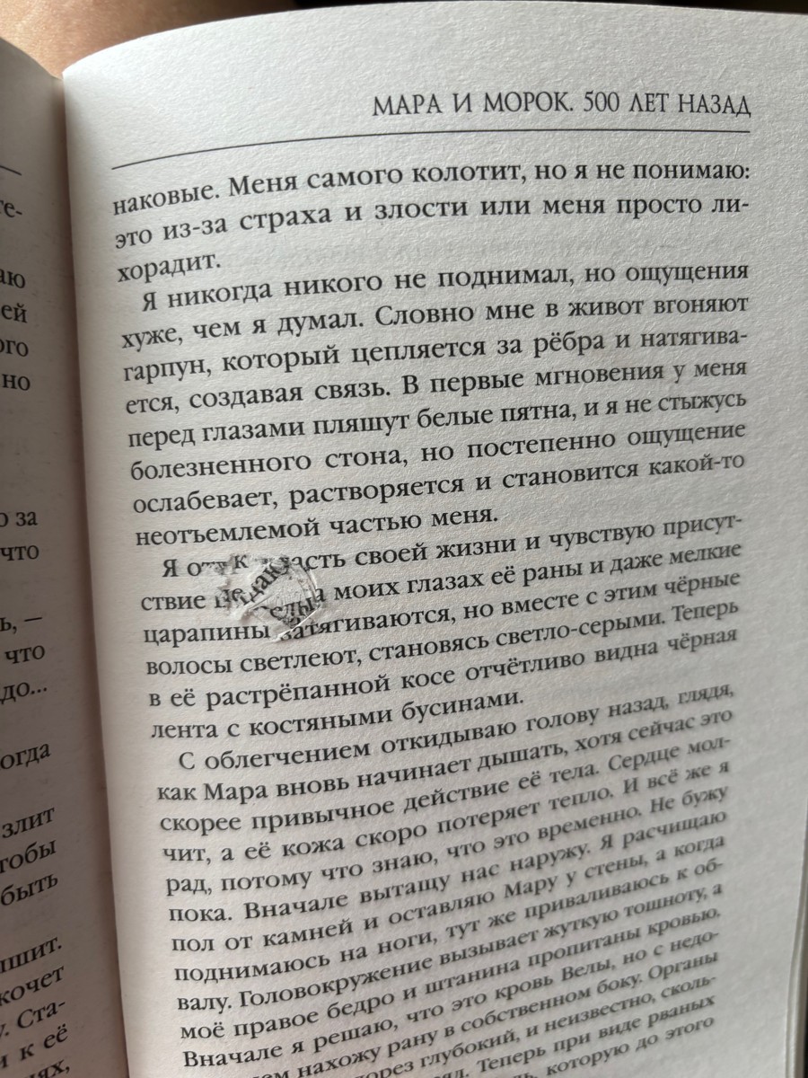 У продавцу претензий нет, книга была аккуратно упакована. Что касается серии «Мара и Морок» - я жалею о том, что повелась на положительные отзывы, слабая и неважно прописанная история.