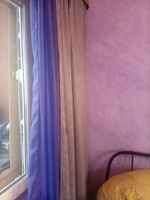 Комплект штор Блэкаут Канвас 300 х 230 для гостиной, для спальни, для детской, для кухни фиолетовый #2, Андрей Ш.