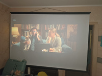 Экран для проектора Лама Блэк 250x188 см, формат 4:3, настенно-потолочный, ручной, цвет белый, 123 дюймов #1, Алексей П.