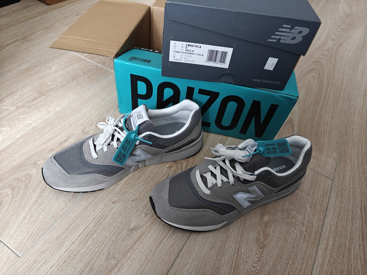 custom review-New Balance NB 997 HCA Устойчивый к истиранию Низкий Топ Повседневная обувь Унисекс Серый