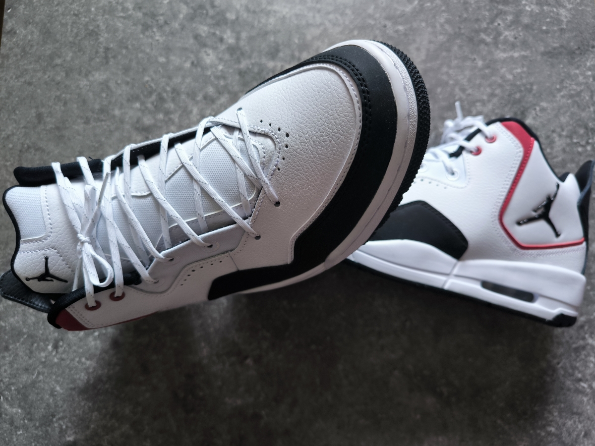 custom review-Джордан Courtside 23 Противоскользящий Устойчивый к истиранию MID Топ Винтажные баскетбольные кроссовки Мужские Черный Красный