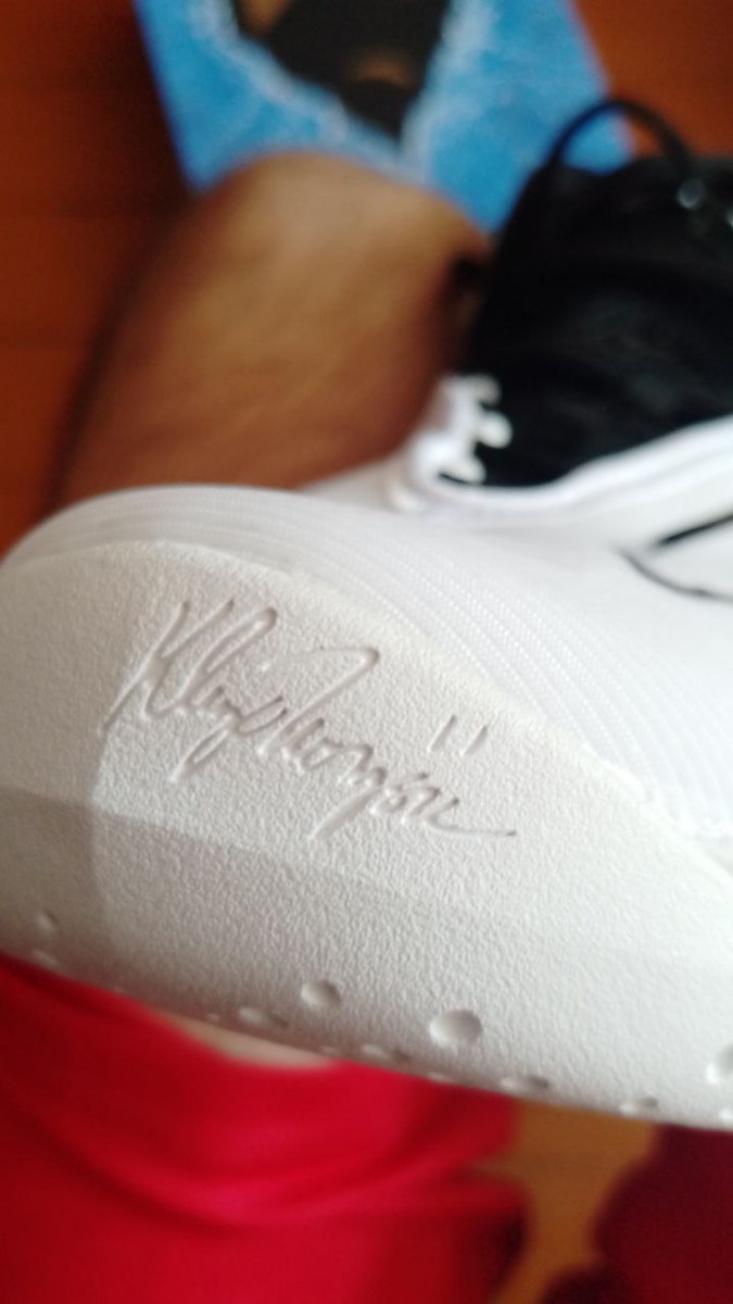 custom review-ANTA KT8 KT 8 Черный Eight противоскользящий устойчивый к истиранию высокий топ баскетбольные кроссовки мужской черный белый