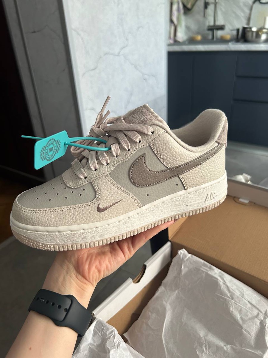 custom review-Nike Air FORCE 1 'Окаменелость' Низкие Кроссовки для скейтбординга Женские Молочно-чайный Коричневый