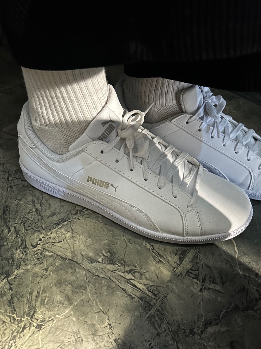 custom review-PUMA SMASH Легкий Низкий Топ Скейтборд Кроссовки Унисекс Чисто Белый