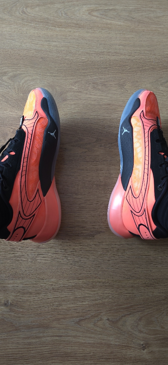 custom review-Джордан Luka 2 PF Амортизаторы Slip-resistant и устойчивые к истиранию Низкий топ Баскетбольные кроссовки Мужские Оранжевый Черный