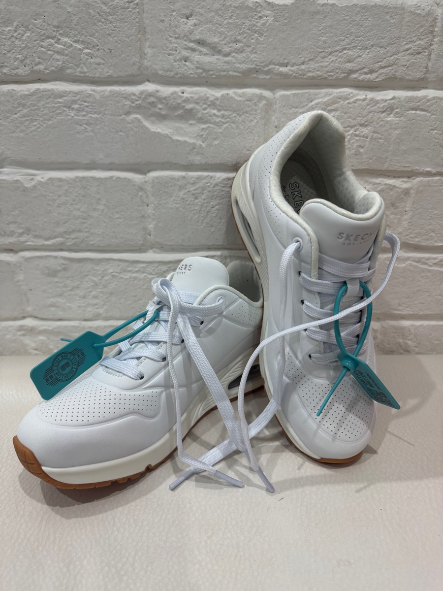 custom review-Skechers Uno Амортизация Низкий Топ Casual Женский Белый