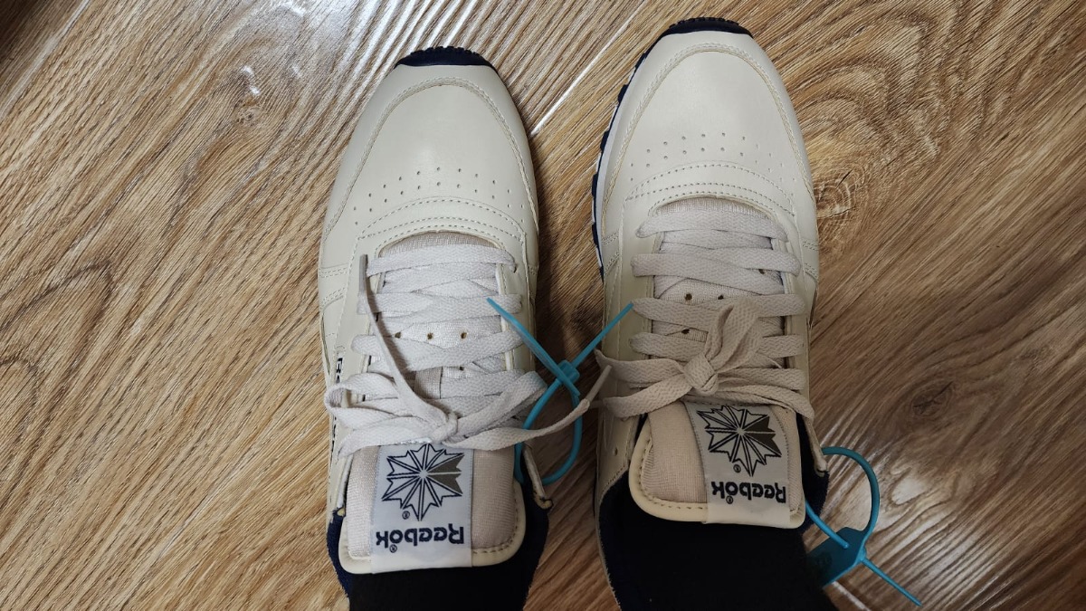 custom review-REEBOK Classic Leather Low Топ Беговые кроссовки Унисекс Экрю