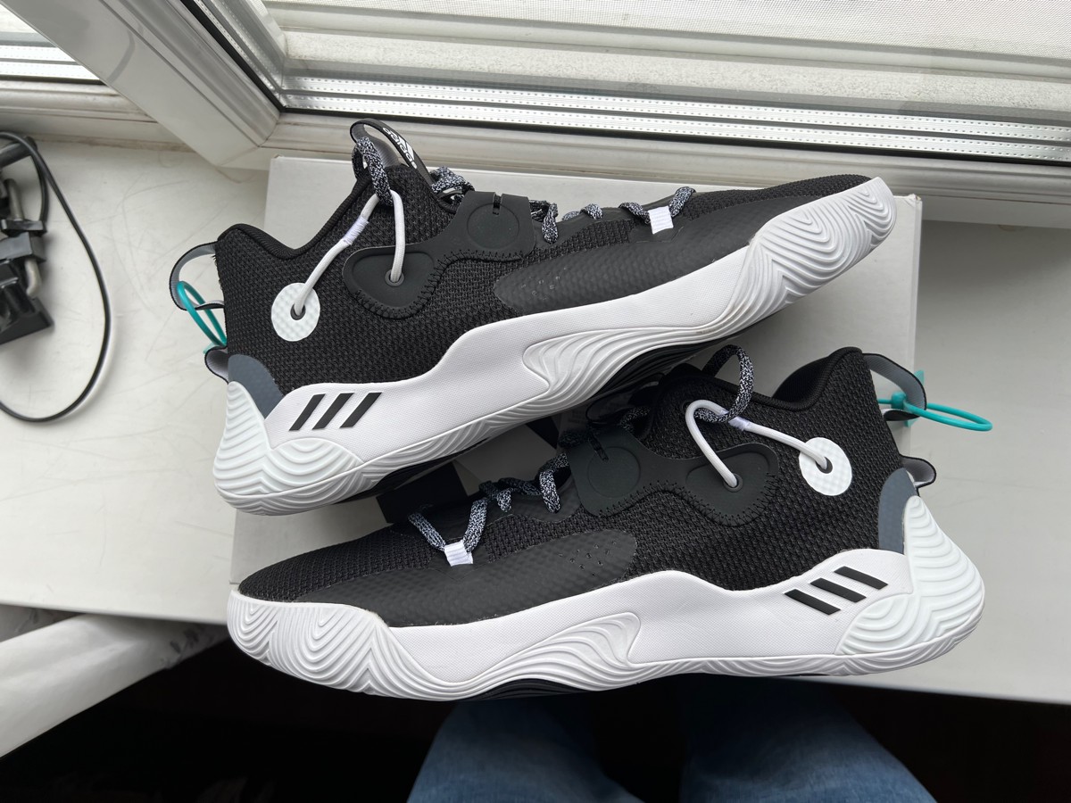 custom review-Adidas Harden Stepback 3 MID Топ Баскетбольные кроссовки Унисекс Черный белый