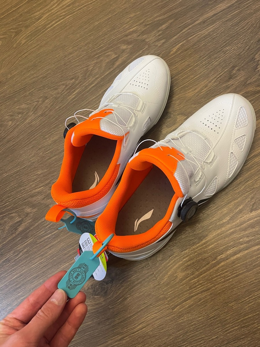 custom review-Лайнер Mage Pe Амортизация Низкий Топ Обувь для настольного тенниса Унисекс Белый Оранжевый