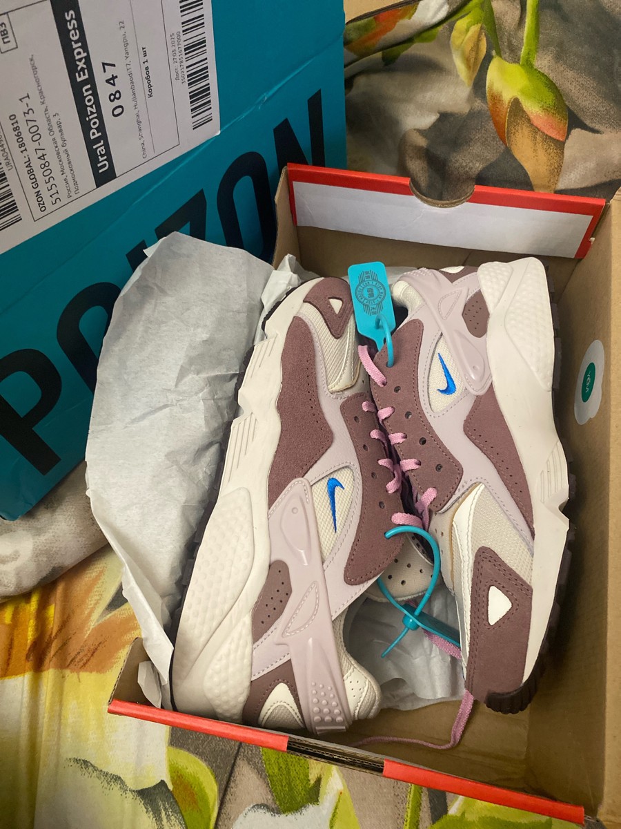 custom review-Nike Air Huarache Low Топ Повседневные Беговые Кроссовки Мужские Коричневые Бежевые Розовые