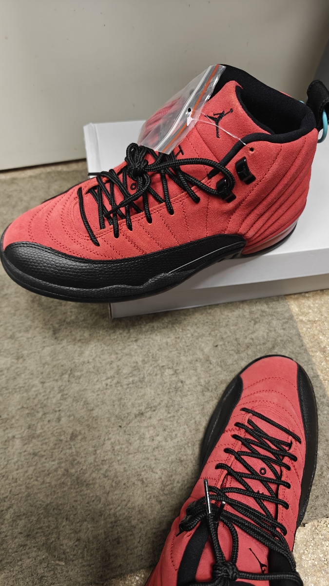 custom review-Jordan Air Jordan 12 Retro 'Varsity Red' MID Топ Винтажные баскетбольные кроссовки Мужской Черный Красный