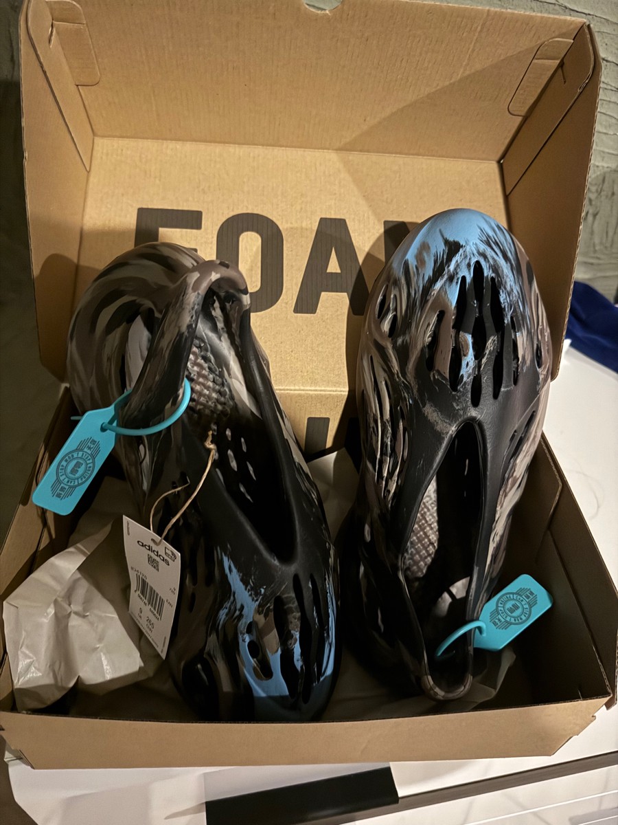 custom review-Adidas Originals Yeezy Foam Runner Черный Dazzle MX CINDER' Спортивные сандалии унисекс