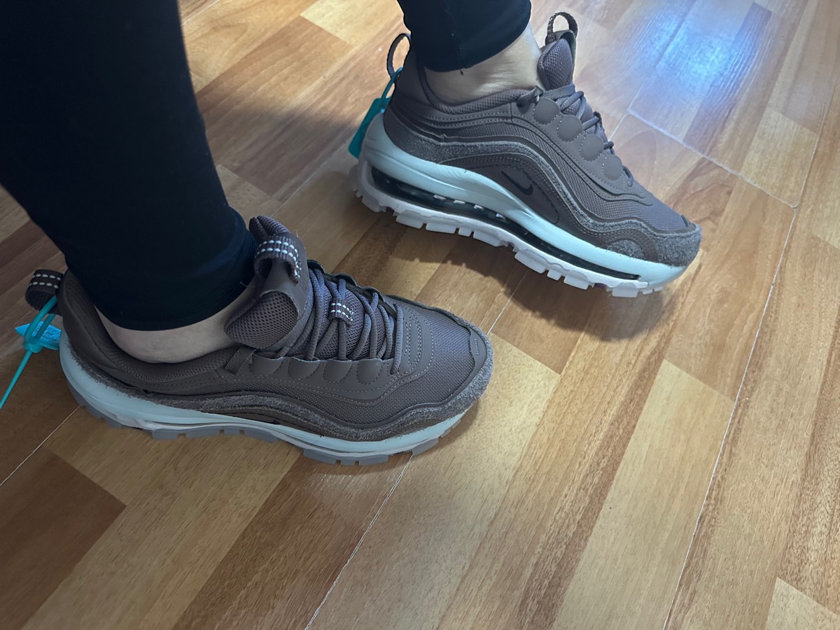 custom review-Nike Air Max 97 Устойчивый к истиранию Низкий Топ Повседневная обувь Женская Фиолетовая