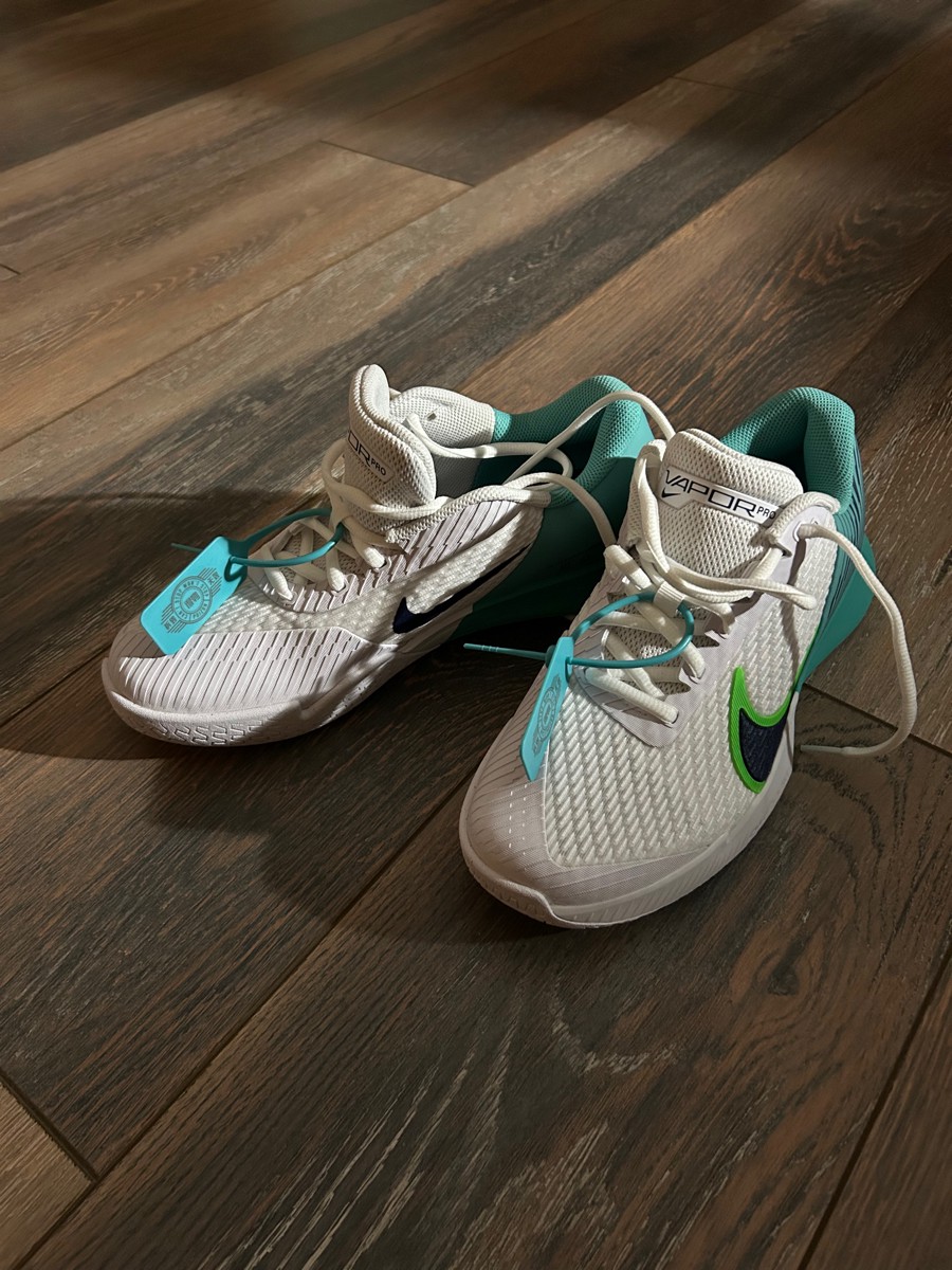 custom review-Nike Air Zoom Vapor Pro 2 Hc Противоскользящие Низкие Кроссовки для Тениса Мужские Белые Зеленые