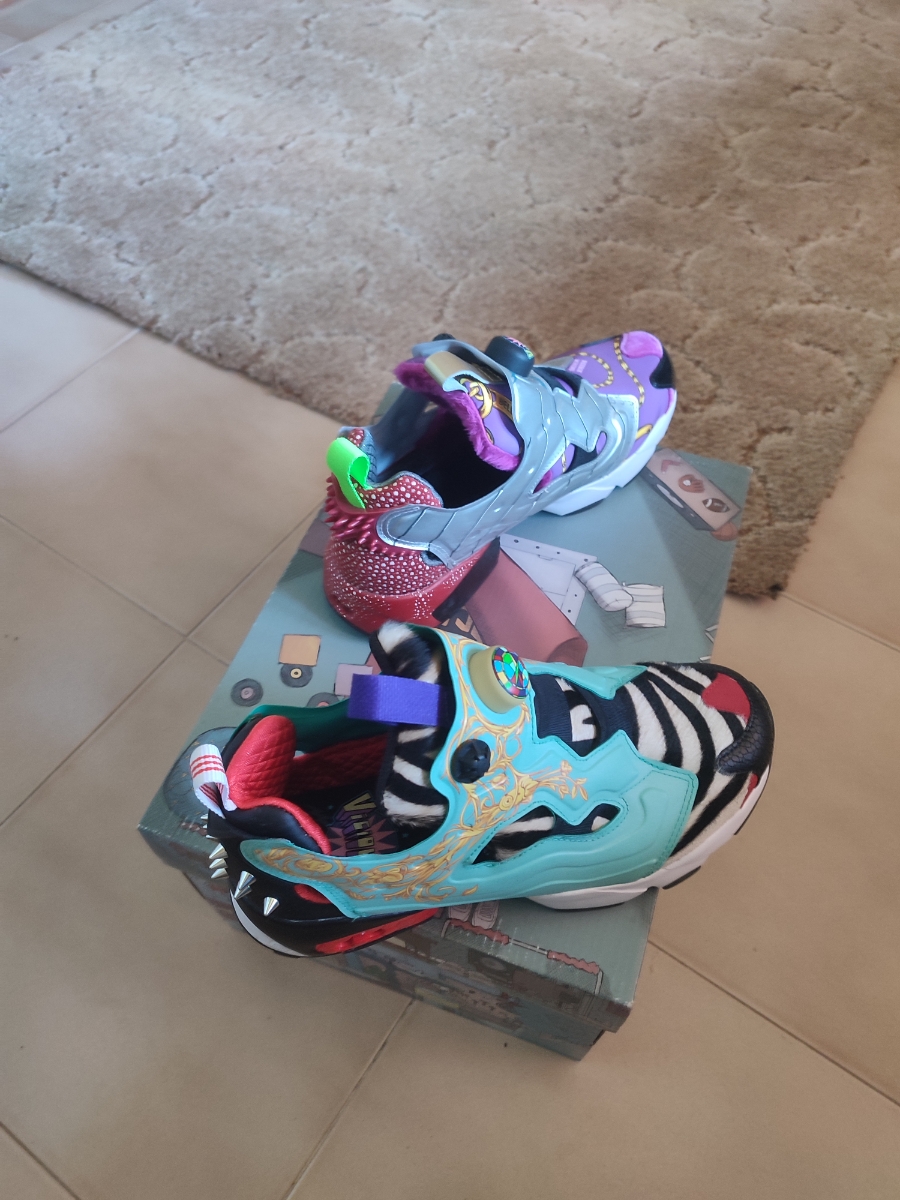 custom review-MINIONS x Reebok совместный бренд Instapump Fury MU Low Топ Повседневный Унисекс Серебристо-зеленый