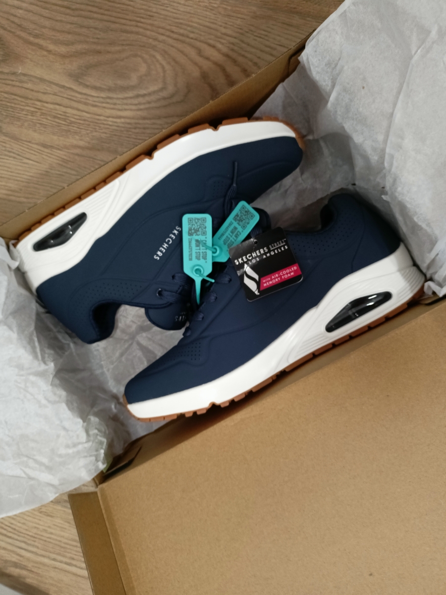 custom review-Skechers Uno Stand Амортизация Износостойкие Низкие Кроссовки для Бега Мужские