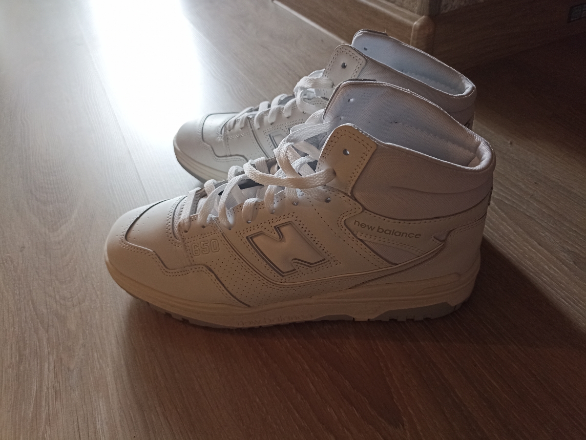 custom review-New Balance NB 650 High Top Винтажные Баскетбольные Кроссовки Унисекс Белый