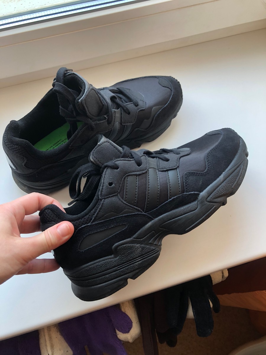 custom review-Adidas Originals YUNG 96 Slip-on Low-Top Resistant Top-Footed Sneakers Unisex Black