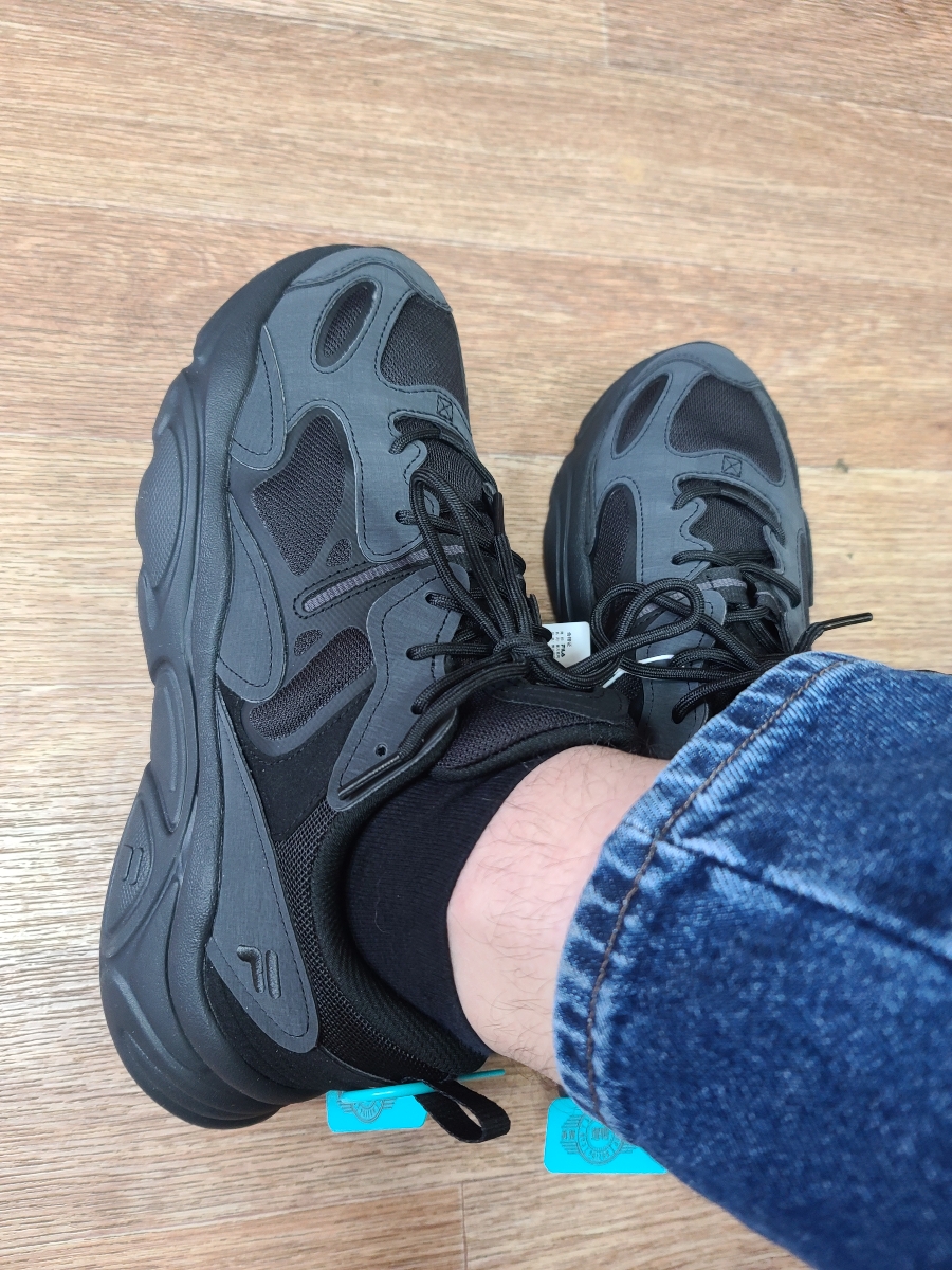 custom review-FILA Mars 2 Устойчивый к истиранию Низкий Топ Повседневная обувь Мужская Черная