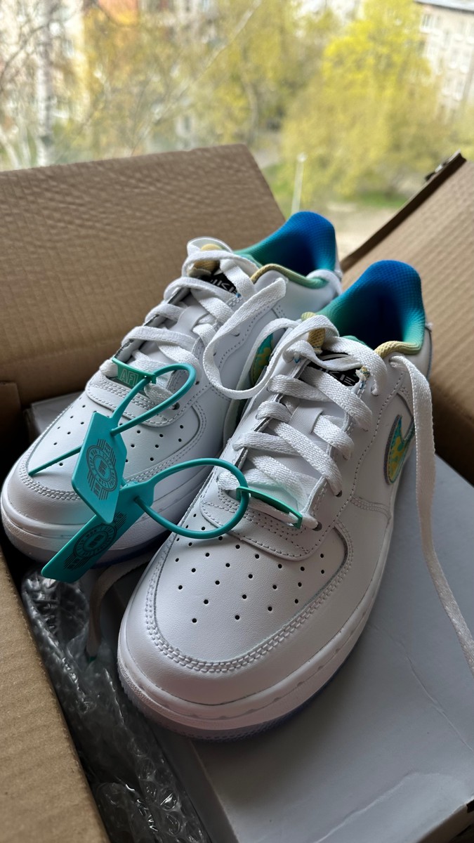 custom review-Nike Air FORCE 1 LV8 Противоскользящие амортизаторы Низкий топ Детские Скейтбординг Белый