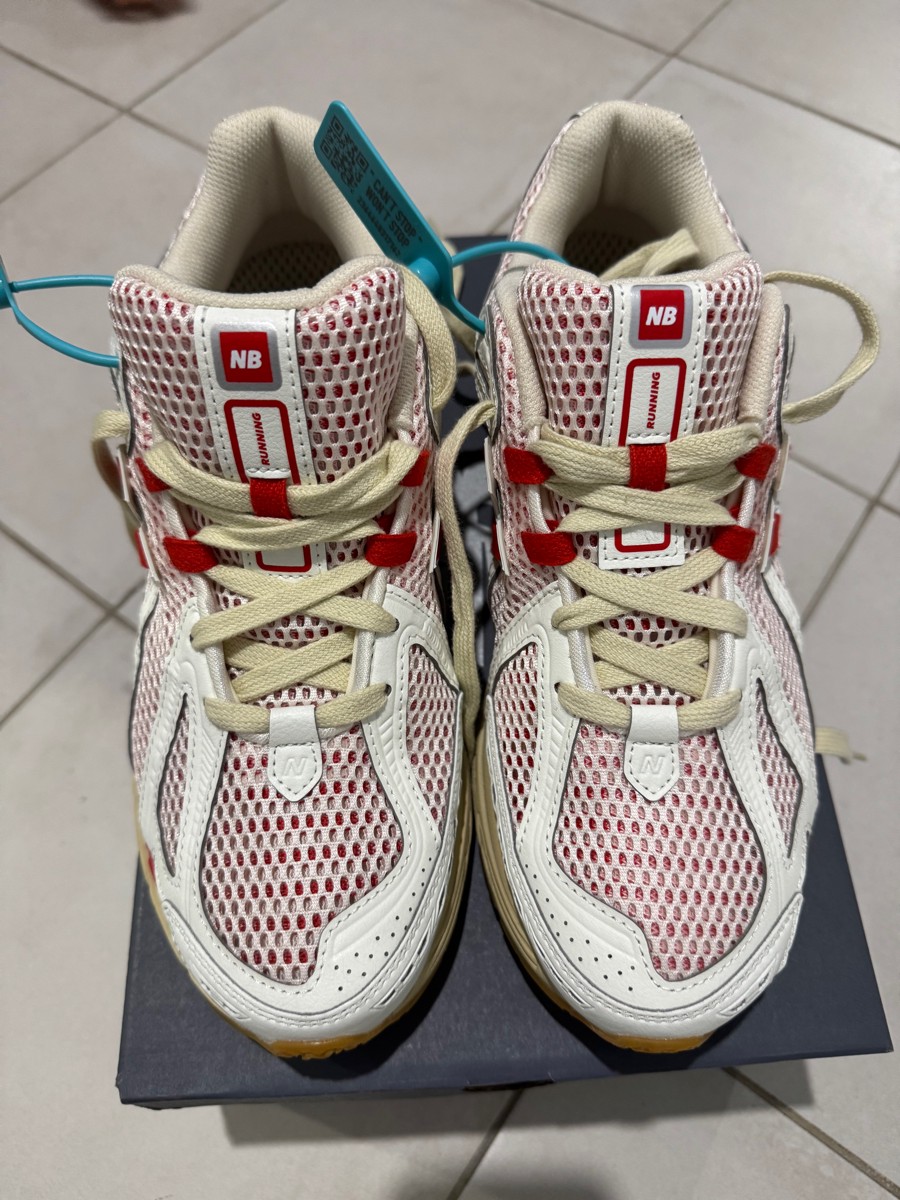 custom review-New Balance NB 1906R Устойчивый к истиранию Низкий Топ Повседневная Беговая Обувь Унисекс Белый Красный