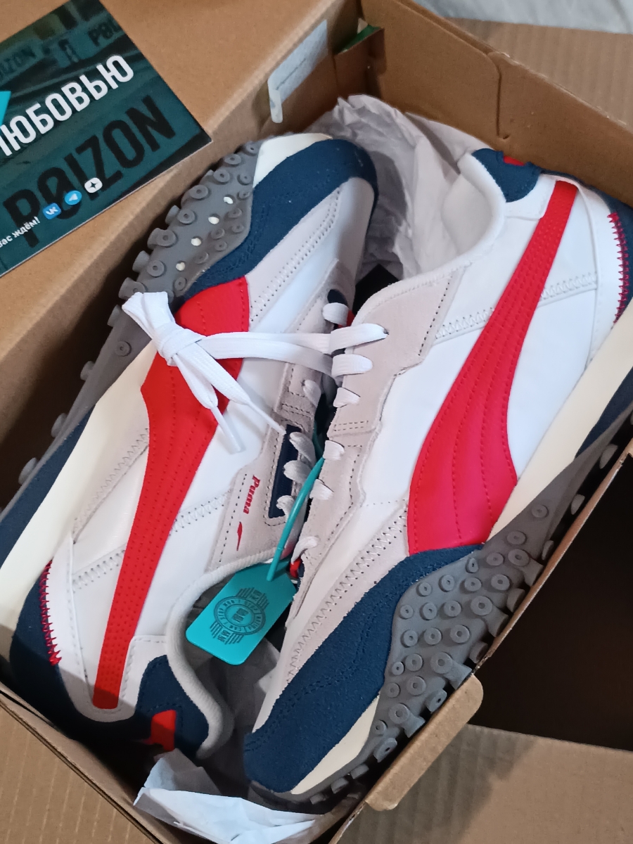 custom review-PUMA Blktop Rider Износостойкий и Легкий Низкий Топ Casual Унисекс Бежевый Красный