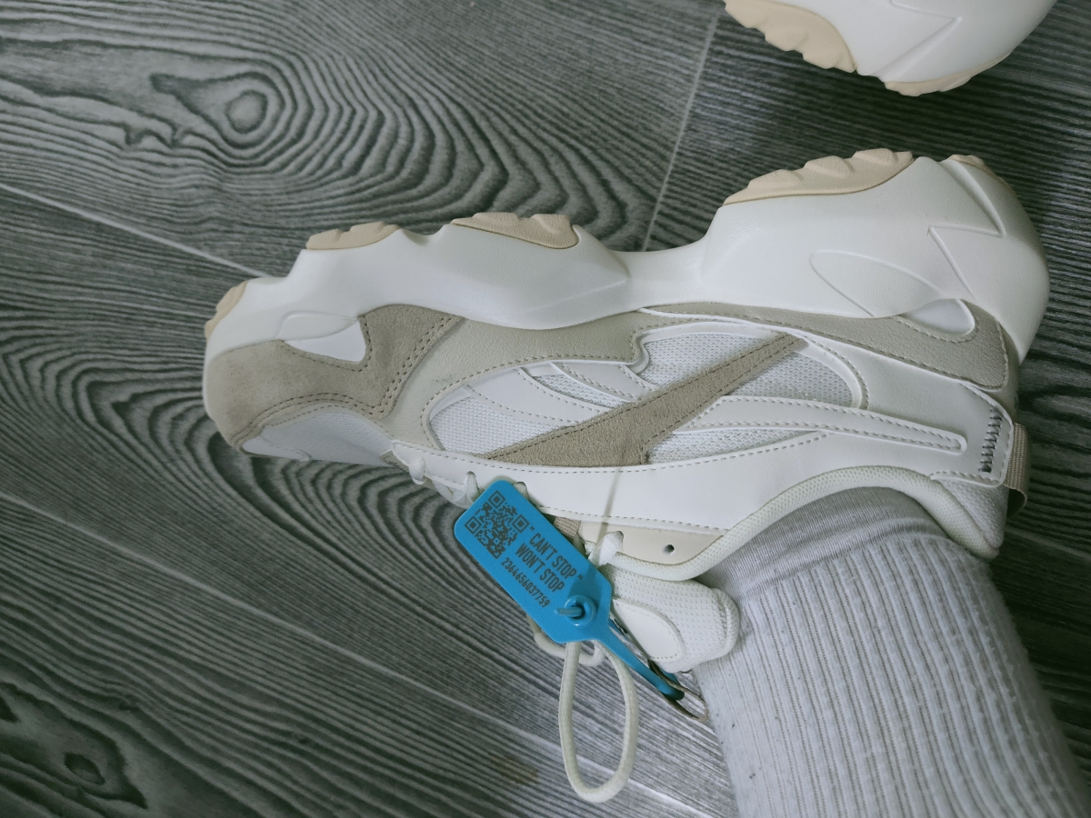 custom review-Reebok совместный бренд Fluffipuff Low Топ Толстая подошва Кроссовки Унисекс Экрю