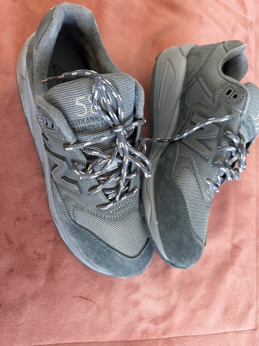 custom review-New Balance NB 580 Амортизация устойчивость к истиранию дышащий низкий топ для бега унисекс пыльно-синий