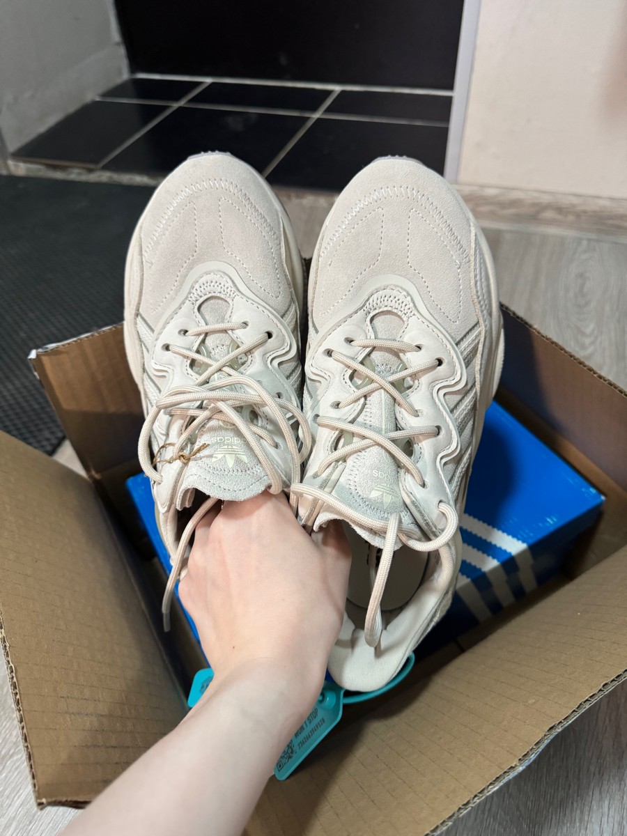 custom review-Adidas Originals Ozweego Устойчивые к истиранию низкие беговые кроссовки для женщин серые