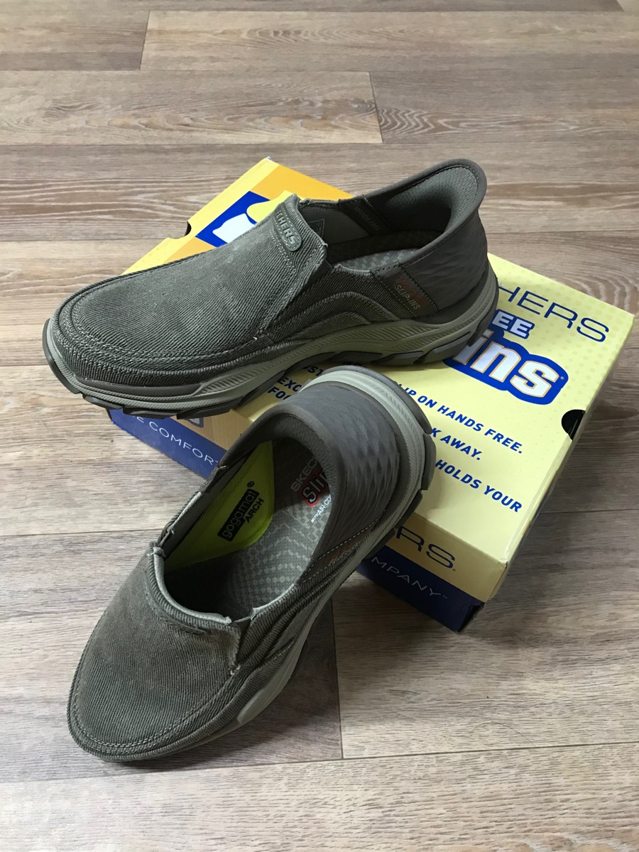 custom review-Skechers Slip Ins Casual Мужской Тауповый