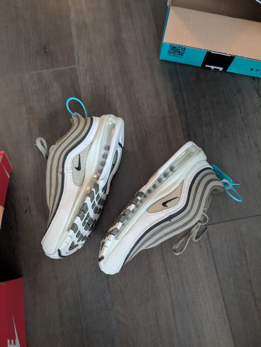 custom review-Nike Air Max 97 Устойчивый к истиранию Низкий Топ Casual Мужской Зеленый