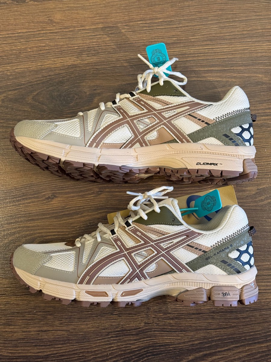 custom review-Asics Gel Kahana 8 Устойчивый к истиранию Дышащая Поддержка Низкие Кроссовки для бега по пересеченной местности Мужские Серый Красный