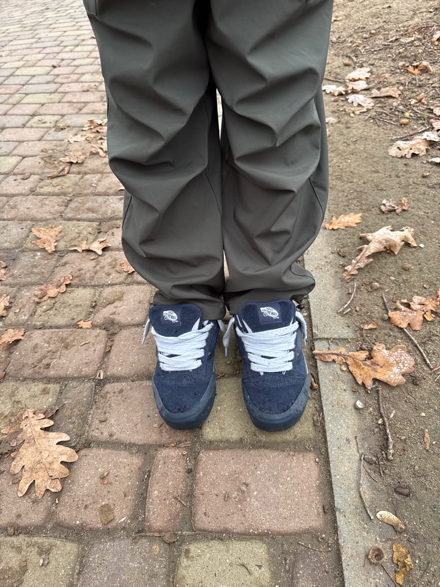 custom review-Vans Knu Skool Устойчивые к истиранию низкие скейтбордические кроссовки унисекс синие