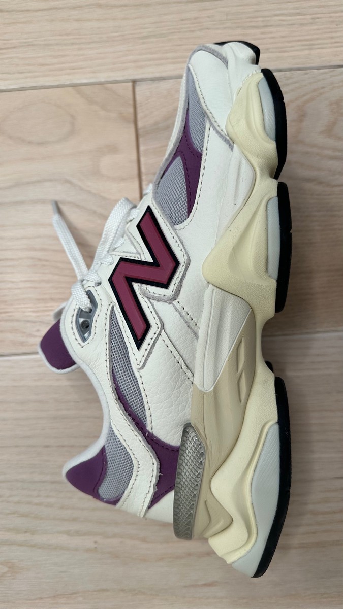 custom review-New Balance NB 9060 Дышащий Низкий Топ Casual Унисекс Белый Фиолетовый