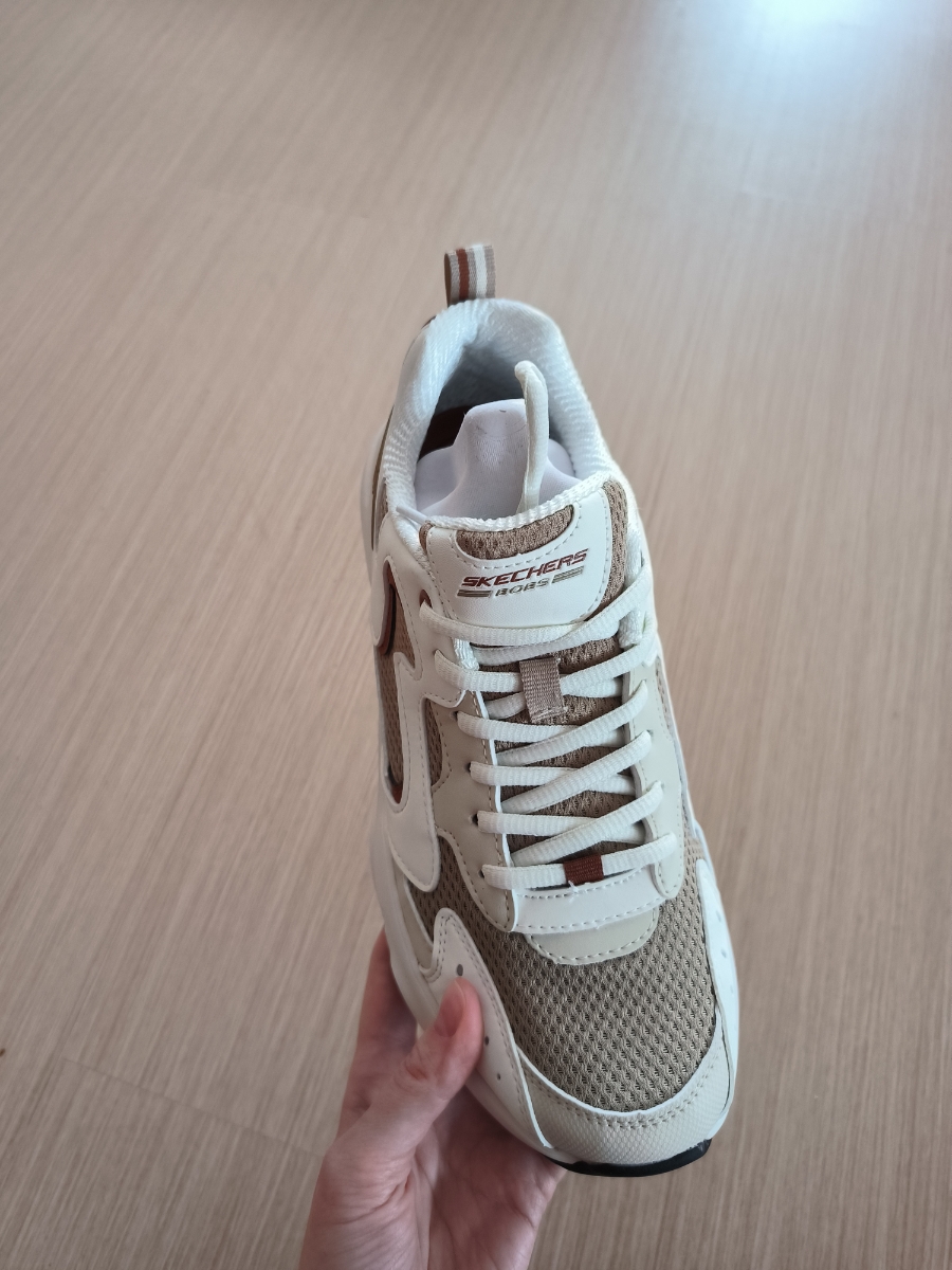 custom review-Skechers BOBS BAMINA 2 Амортизация устойчивость к истиранию дышащий низкий топ массивные кроссовки женские цвет тауповый