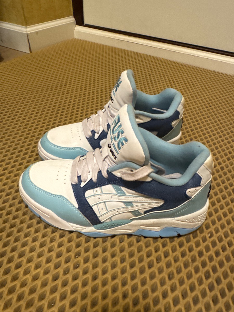 custom review-ASICS Гель Fuse 'KIGO' Низкие Кеды Баскетбольные Кроссовки Унисекс Синие