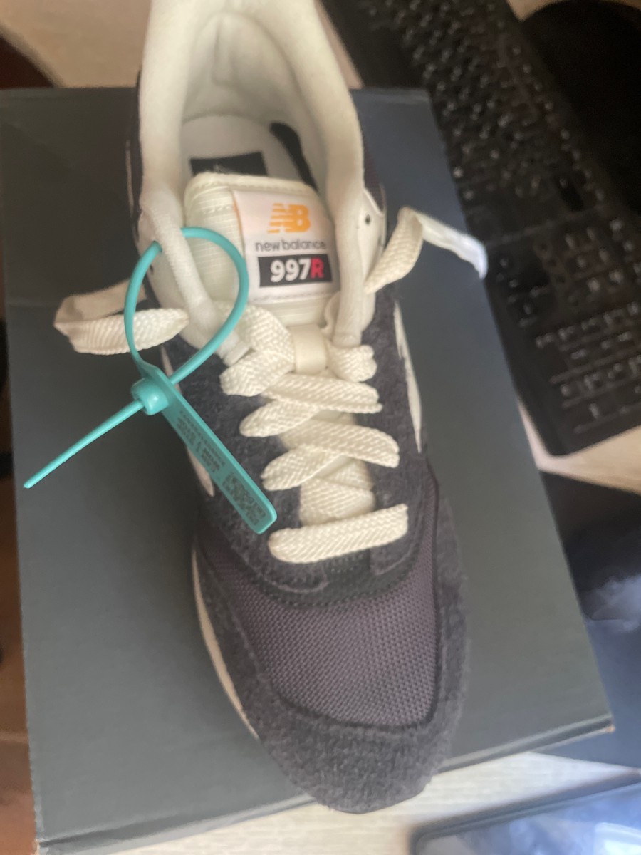 custom review-New Balance NB 997R Износостойкий и Легкий Низкий Топ Беговые Кроссовки Мужские Синие Белые