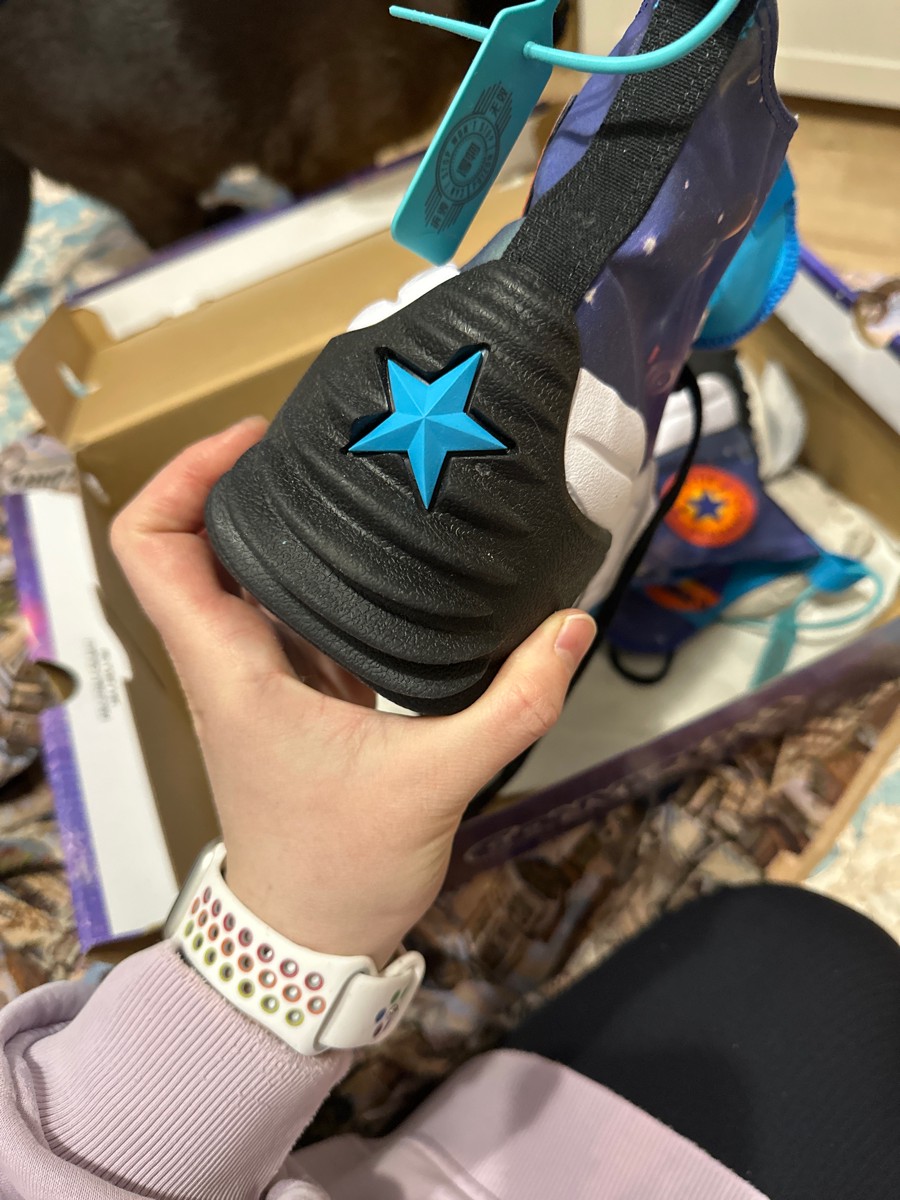 custom review-Конверс Run Star Motion High Топ Кеды Унисекс Starry Blue