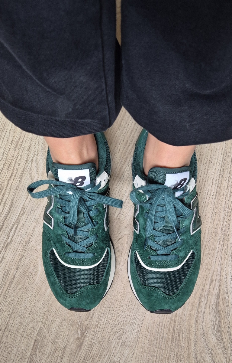 custom review-New Balance 574 Legacy Амортизация Износостойкий Низкий Топ Повседневные Беговые кроссовки Унисекс Зеленый Серый Белый