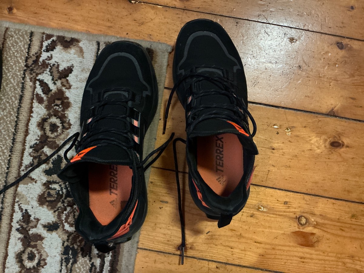 custom review-adidas Terrex Hikster Амортизаторы Шок Устойчивость к Сцеплению Низкий Топ Уличная Обувь Мужская Черный Серый