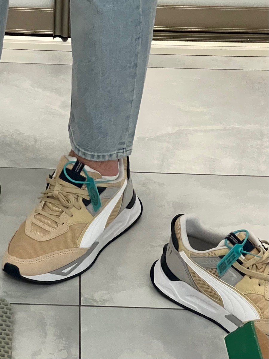 custom review-PUMA Mirage Sport Remi Low Топ Спортивная Повседневная Обувь Унисекс Экрю