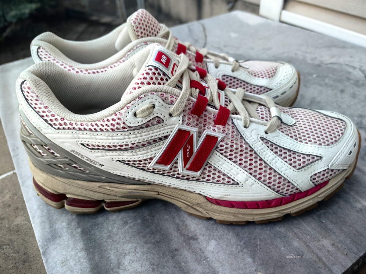 custom review-New Balance NB 1906R Устойчивый к истиранию Низкий Топ Повседневная Беговая Обувь Унисекс Белый Красный