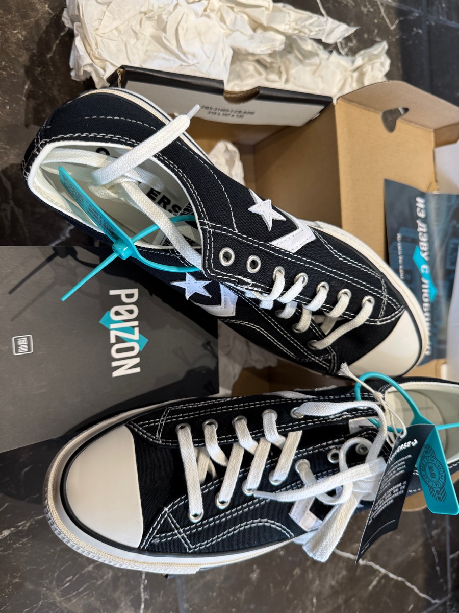 custom review-Converse Star Player 76 устойчивый к истиранию дышащий легкий низкий топ кеды унисекс черный белый